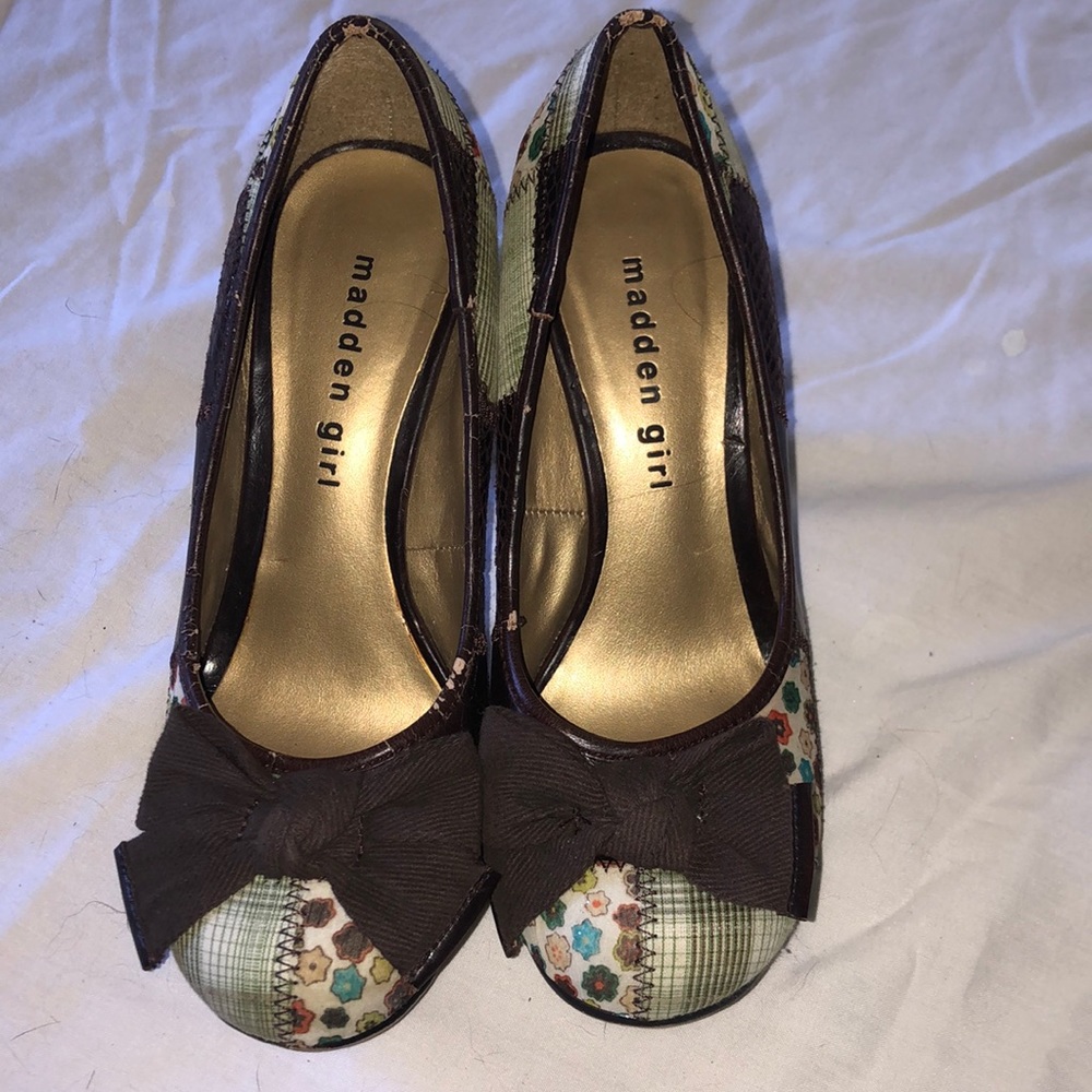 Madden Girl patchwork heels. Size 6.5